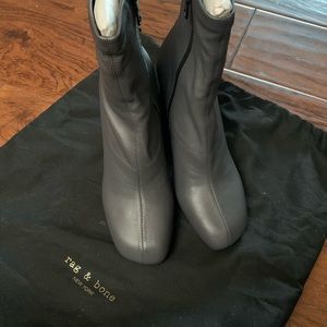 Rag & Bone Ellis stretch boots in ash grey